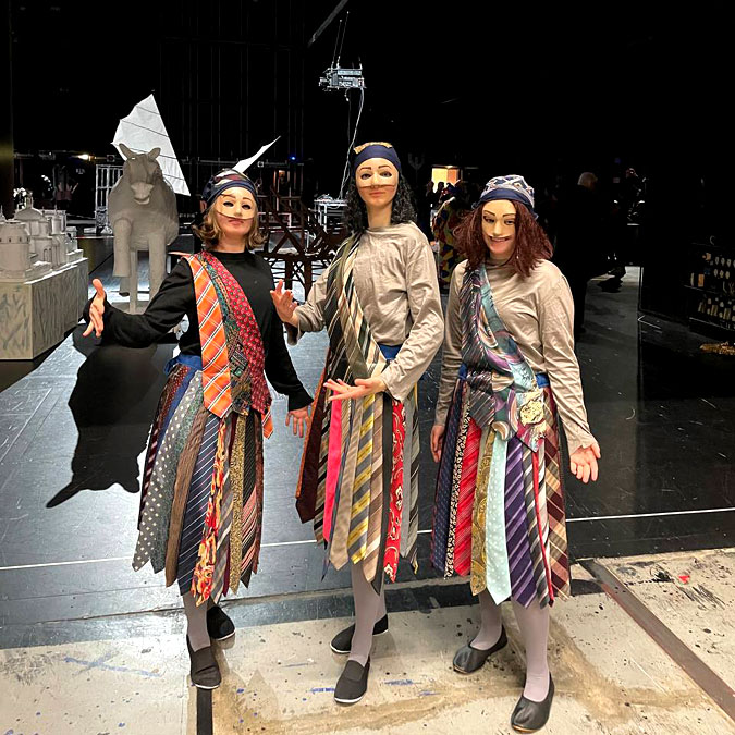 Barrierearmes Theaterprojekt Leonardo da Vinci mit Vertreter*innen des QNC